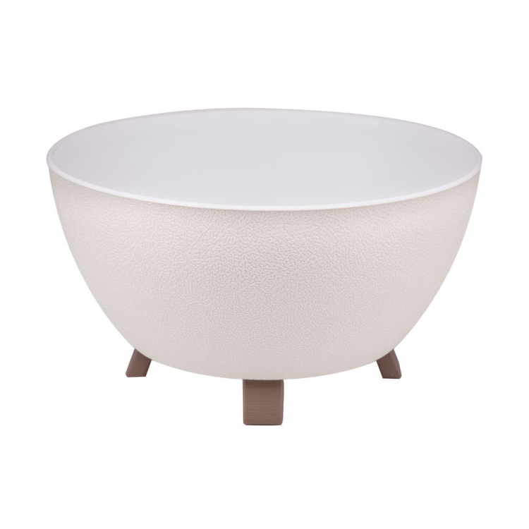 Doniczka z nóżkami POLO 2 25cm kremowy